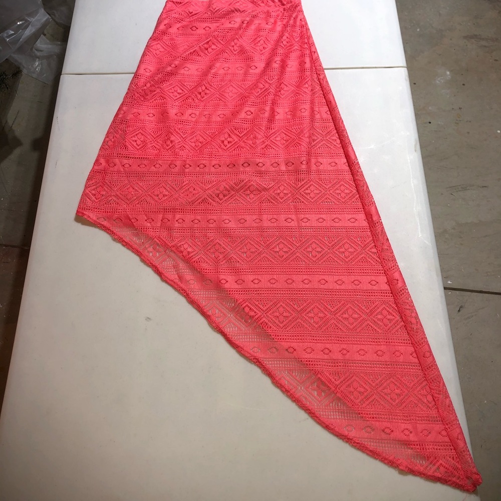 Super cute asymmetrical maxi skirt